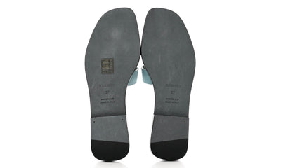 Hermes Oran Sandal Vert D'eau Suede Goatskin