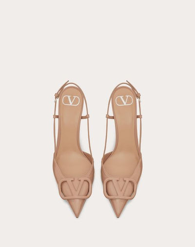 Valentino Beige Lace Up Heels