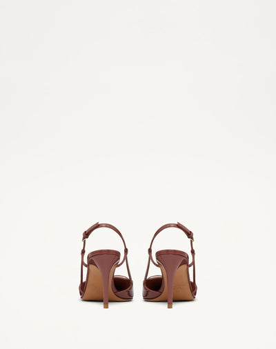 Valentino Brown Lace Up Heels