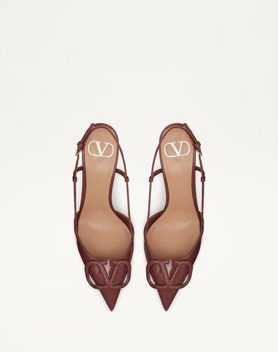 Valentino Brown Lace Up Heels